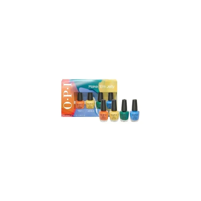 OPI Mini Nail Lacquer Gift Set - Opaque Creme and Sheer Jelly Nail Polish Shades