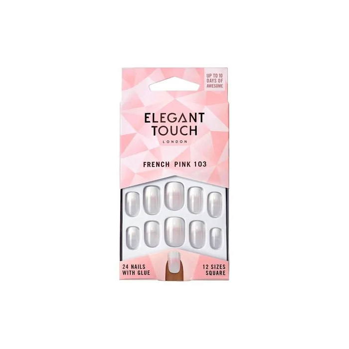 Elegant Touch French Nails 103 French Pink 24 Count
