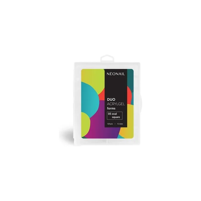 Neonail Duo Acrylic Gel Forms 120 Pieces - Dual Nail Forms Set