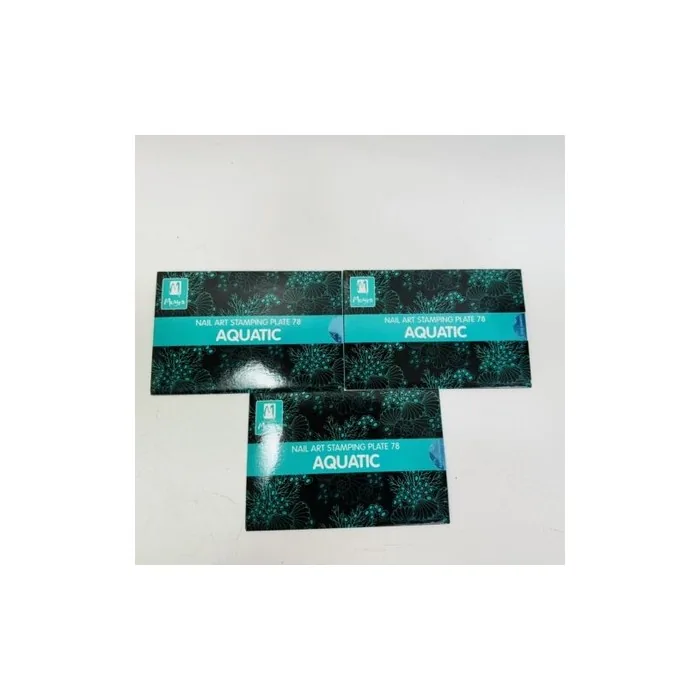 Moyra Stamping Plate Nail Art Accessories Plate 78 Aquatic