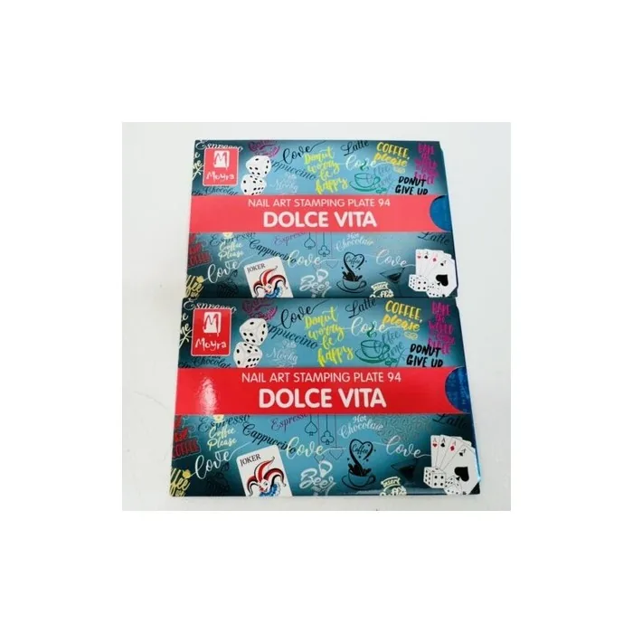 Moyra Stamping Plate Nail Art Accessory Plate 94 Dolce Vita