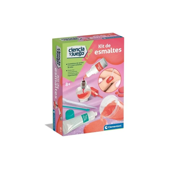 Clementoni Science Kit Create Your Own Nail Polish Set for Kids Age 8 and Up 5.5 x 15 x 21 cm