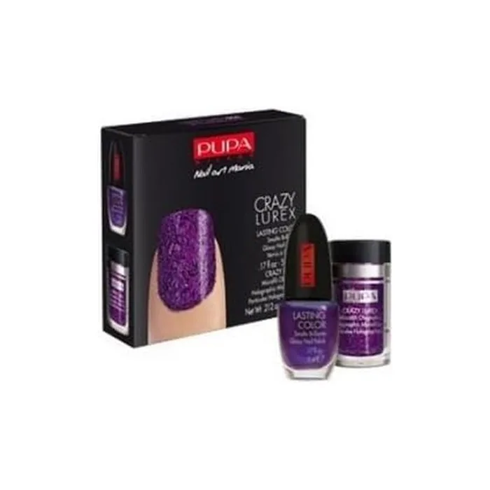 Nail Art Kit Crazy Lurex Tone Purple