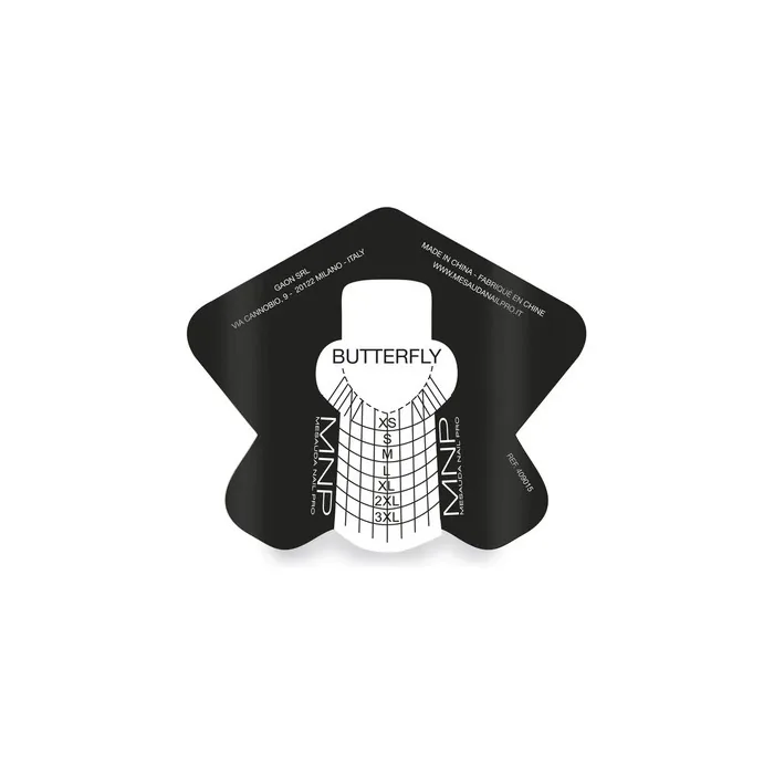 Mesauda Mnp Butterfly Nail Forms 250 Pieces Of Aluminum Nail Reconstruction Forms