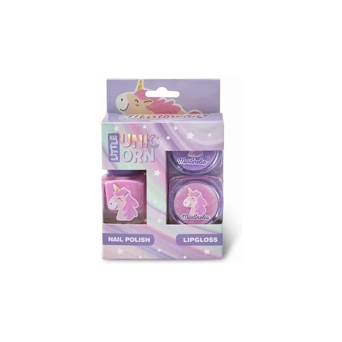 Little Unicorn Mini Set Trio Nail Polish Set 4ml + Lip Gloss 2x6ml