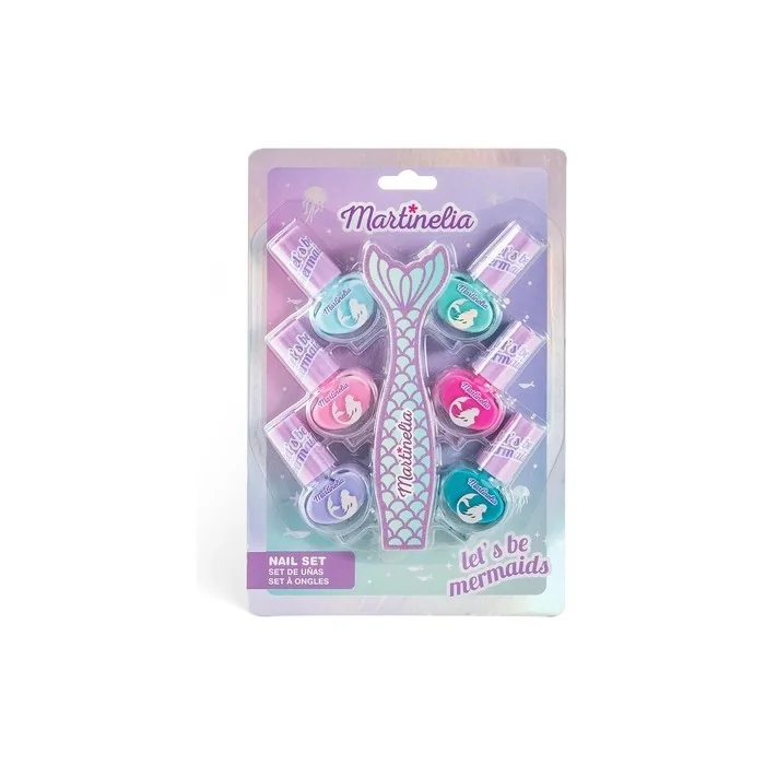 Martinelia Let's Be Mermaids Nail Set - Colorful Children's Nail Polish with File