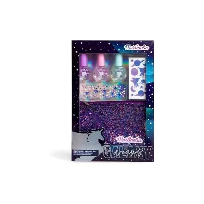 Martinelia Galaxy Nail Art Set with Pouch for Children