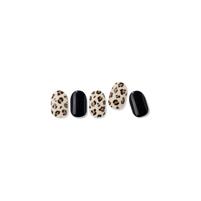 Edge U Leopard Black Nail Wraps
