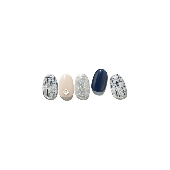 Edge U Formal Tweed Nail Wraps 23 Pieces