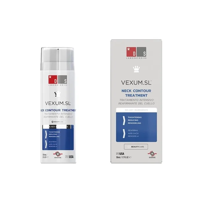 Vexum.SL Neck Firming Cream by DS Laboratories Double Chin Reducer Tightening and Lifting Neck Cream 50ml