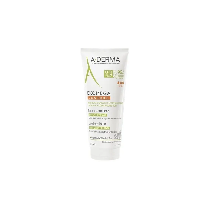 A-Derma Exomega Control Emollient Balm 200ml - Soothing And Moisturizing