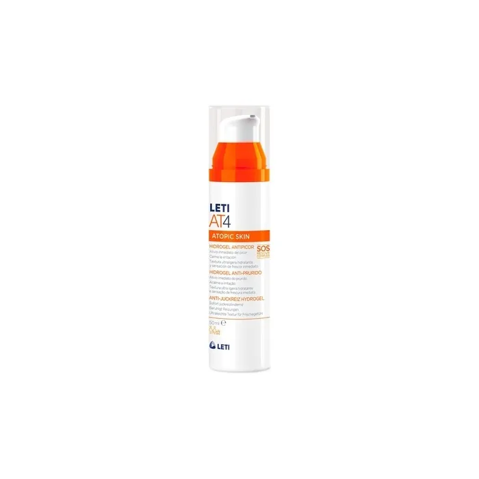 LETI AT4 Anti-Itch Hydrogel Soothing SOS Helper for Itching on Dry or Neurodermatitis-Prone Skin 50ml Gel