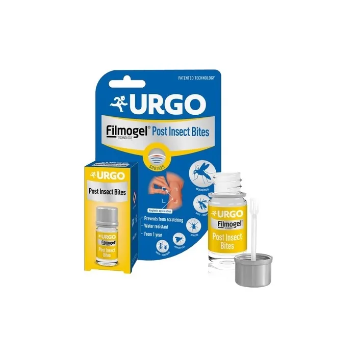 Urgo Post Bites Filmogel Prevents Scratching and Soothes Itching 2ml Bottle with Built-in Spatula