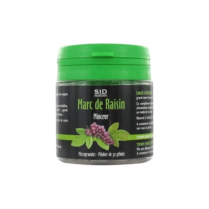 Sid Nutrition Minceur Marc De Raisin Dietary Supplement 30 Capsules
