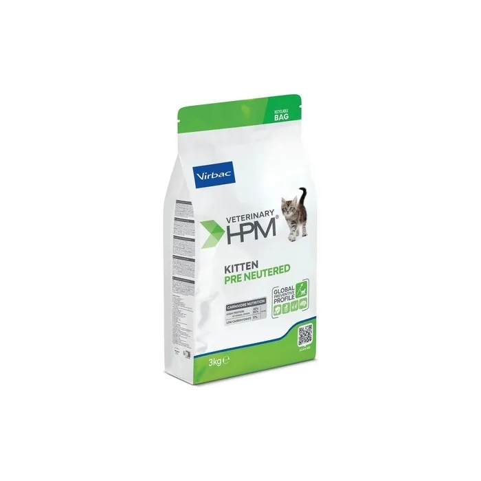 Veterinary HPM Kitten Pre-Neutered Cat Food 3kg