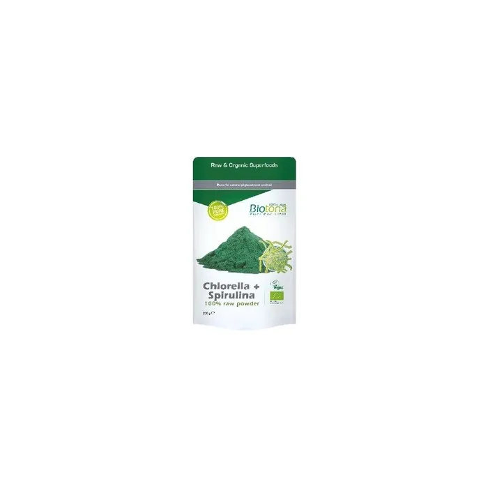 Biotona Chlorella And Spirulina Powder Organic 200g Superfood