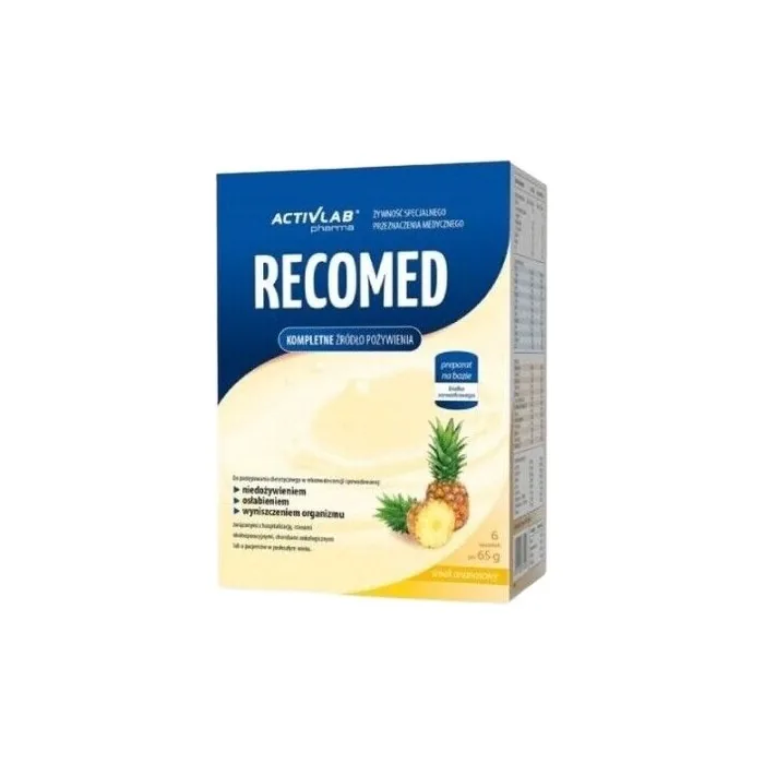 Activlab Recomed Complete Nutritional Shake Pineapple 6 Sachets 65g