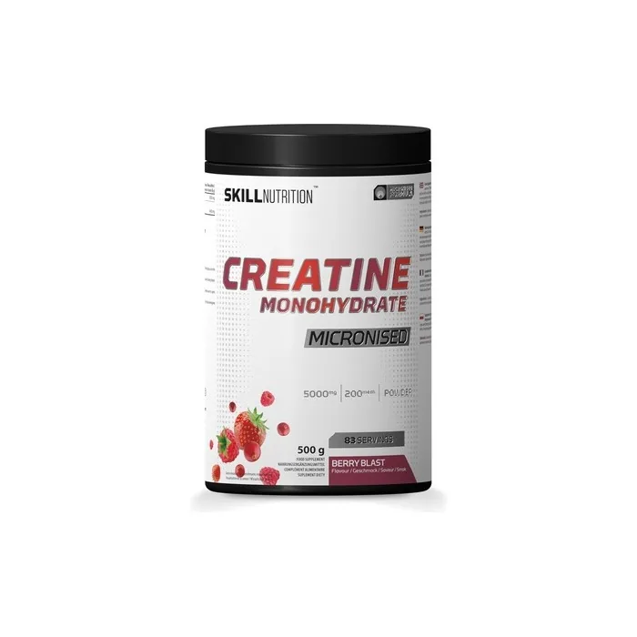 Skill Nutrition Creatine 500g Berry Blast Micronized Creatine Monohydrate