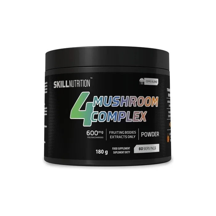 Skill Nutrition 4 Mushroom Complex - Lion's Mane, Reishi, Chaga, Cordyceps