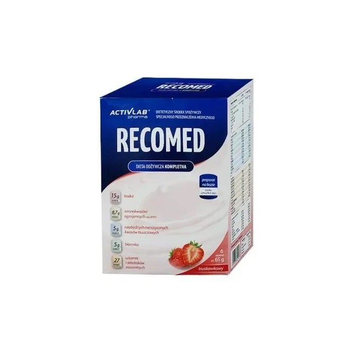 Activlab RecoMed Strawberry Complete Medical Nutrition 6 Sachets 390g