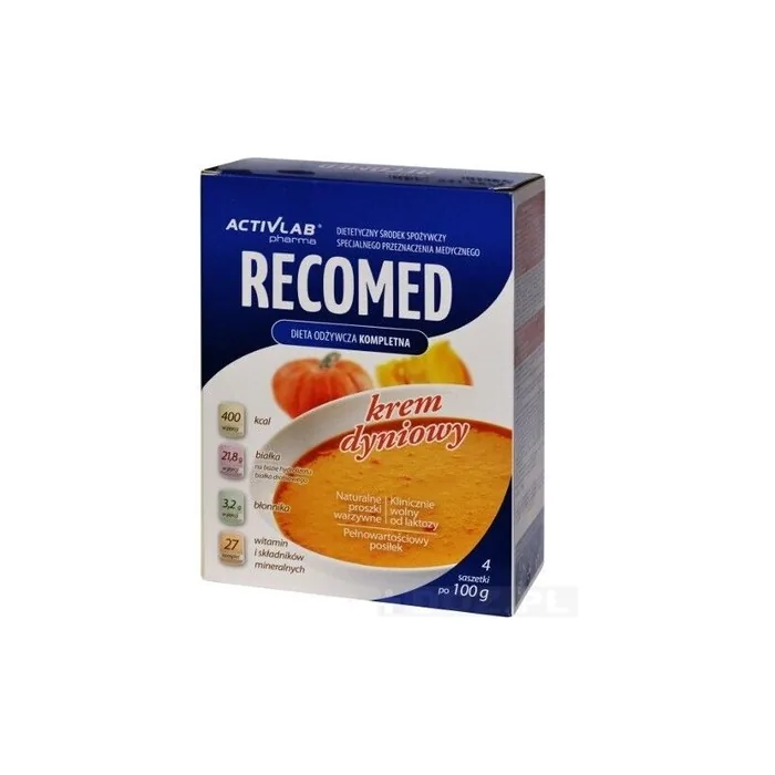 Activlab RecoMed Pumpkin Cream Dietary Meal Replacement 400g - Pack of 4