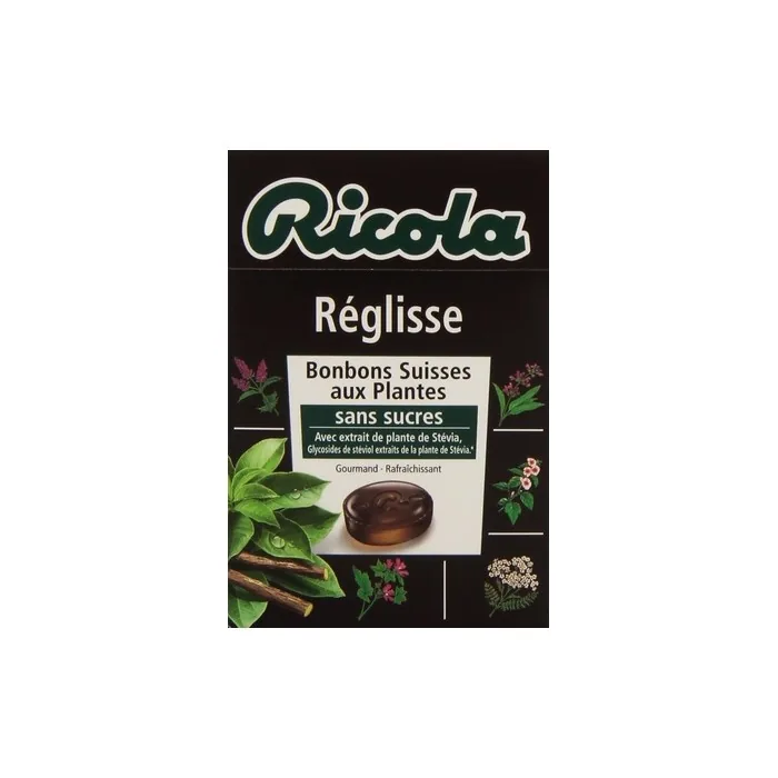 Ricola Switzerland Herbal Sweets Licorice Sugar Free 50g