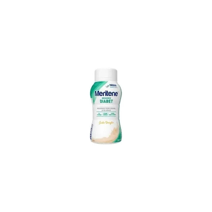 Nestle Meritene Resource Diabet Nutritional Supplement High Protein With Dietary Fiber Vanilla Flavor 200 Ml