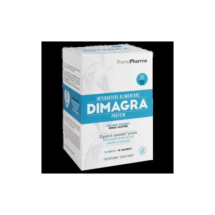 PromoPharma Dimagra Protein Dietary Supplement Flavorless 10 Sachets