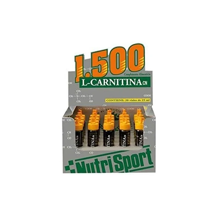 Nutrisport L-Carnitine 1500 Orange Flavor 20 Vials 25ml