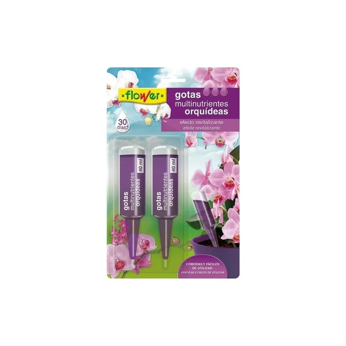 Flower 10497 Multi-nutrient Drops for Orchids 40ml - Pack of 2
