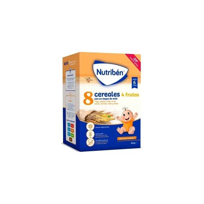 Nutriben Nutribn 8 Cereals And Honey 4 Fruits 600g