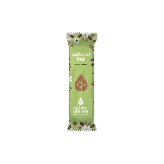 Natural Athlete Organic Apple Energy Bar Raw Apple Bar 24x40g Natruly