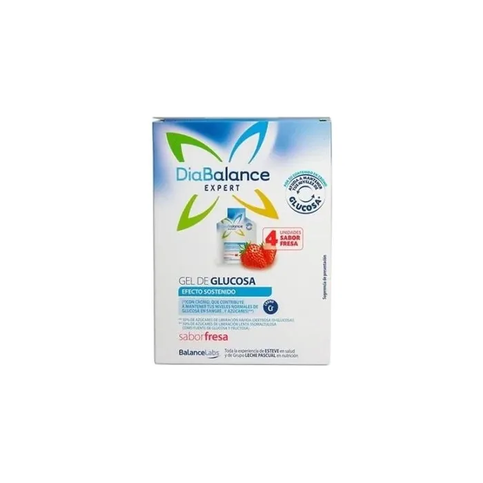 Diabalance Diabalance Expert Glucose Gel Sustained Effect Strawberry 4 Sachets