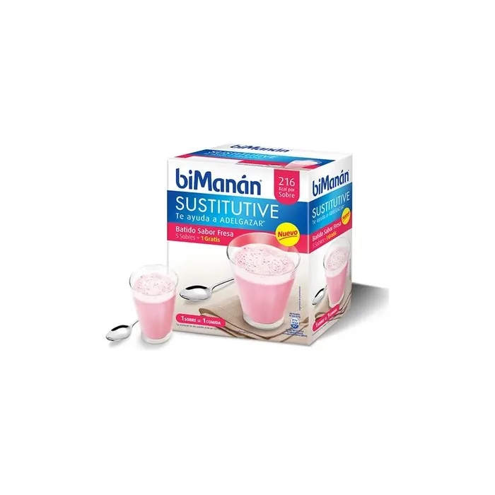 Bimann Bimann Sustitutive Strawberry Shake 51 Units