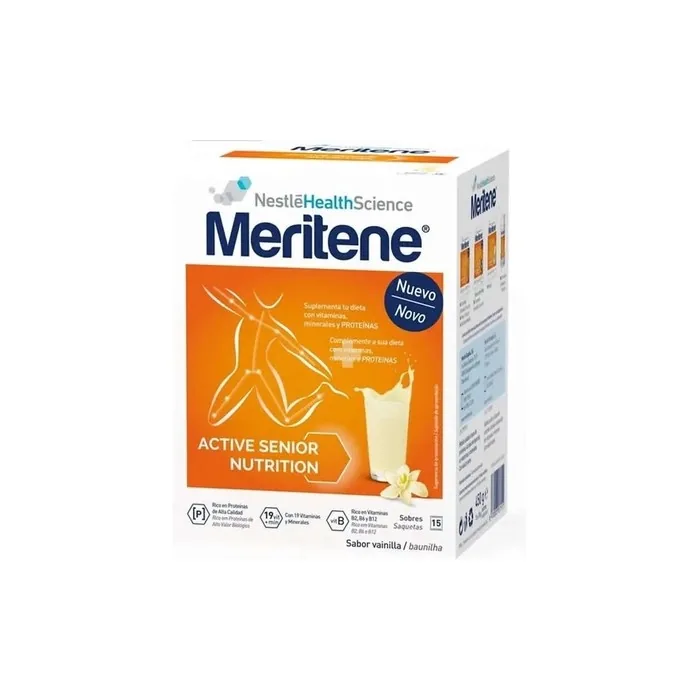 Meritene Meritene Vanilla Flavored Shakes 15 Sachets