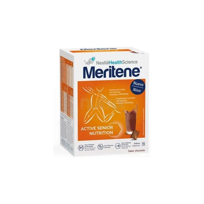 Meritene Meritene Chocolate Flavored Shakes 15 Sachets