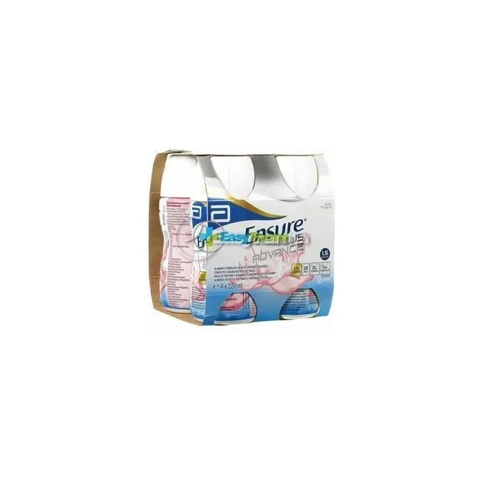 Abbott Ensure Plus Advance Highcalorie And Highprotein Nutritional Supplement Strawberry Flavor 4x220 Ml
