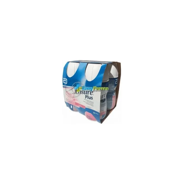 Abbott Ensure Plus Highcalorie Nutritional Supplement Strawberry Flavor 4x220 Ml