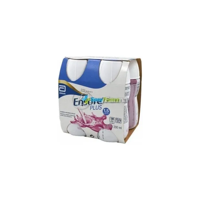 Abbott Ensure Plus Highcalorie Nutritional Supplement Berry Flavor 4x220 Ml