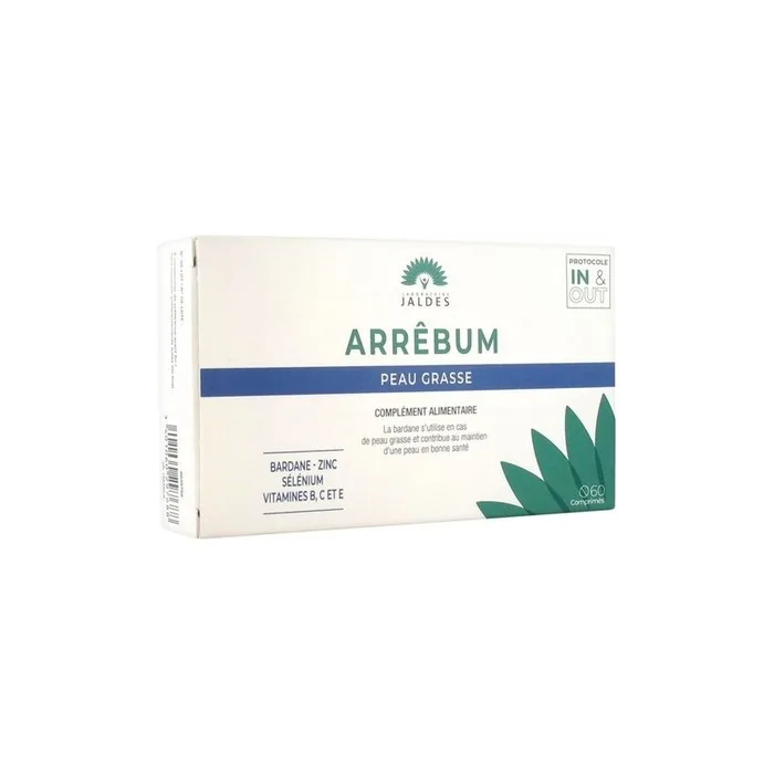 Jaldes Arrebum Oily Skin Dietary Supplement 60 Tablets with Burdock