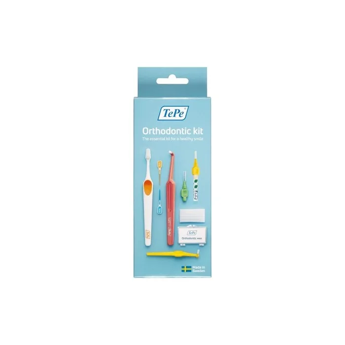 TEPE Orthodontic Kit 10pcs Oral Care for Cleaning Braces and Implants Interdental Tools Good for Teeth Plaque Removal Dental with Wax