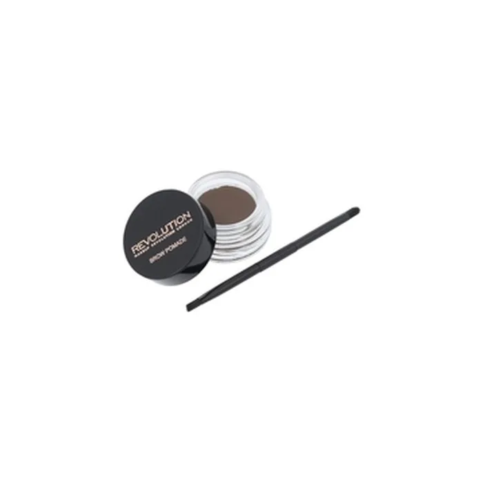 Makeup Revolution Brow Pomade With Double Ended Brush In Soft Brown