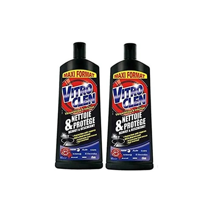 Vitroclen Glass Ceramic Cleaner Cream for Ceramic and Induction Cooktops 500ml