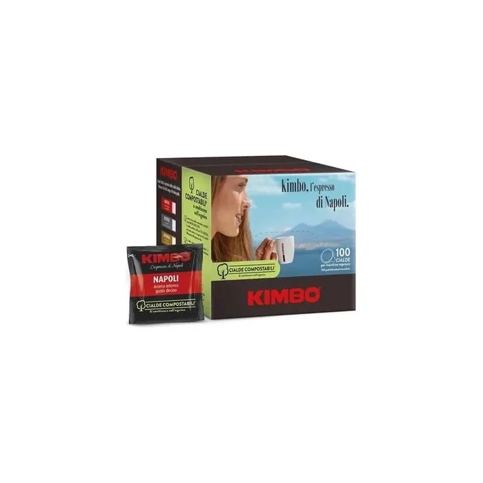 Kimbo Napoli ESE Pads 100 Pieces 44mm 7g - Dark Roast Coffee