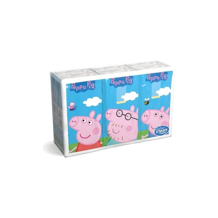CLEAN Peppa Pig Tissues - Pack of 6