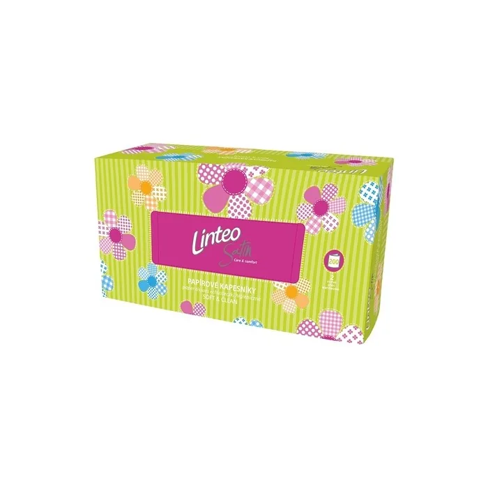 LINTEO 30096 Satin Pocket Tissues Box 200 Pieces