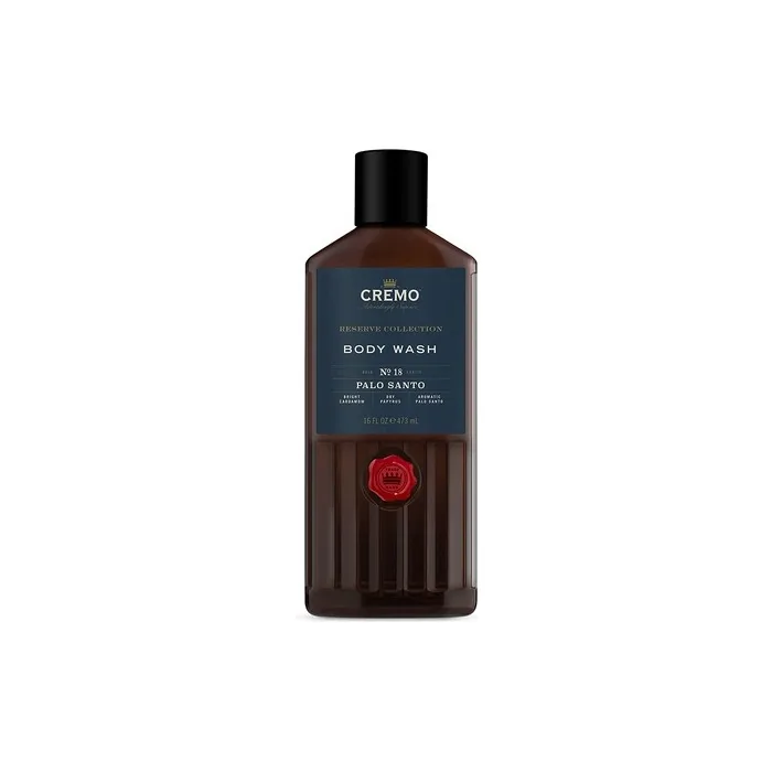 CREMO Reserve Collection Palo Santo Body Wash for Men Luxury Fragrance Shower Gel 473ml