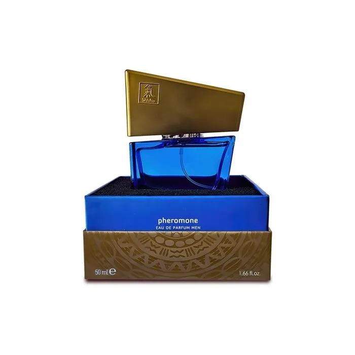 SHIATSU Pheromone Fragrance for Men Dark Blue 50ml