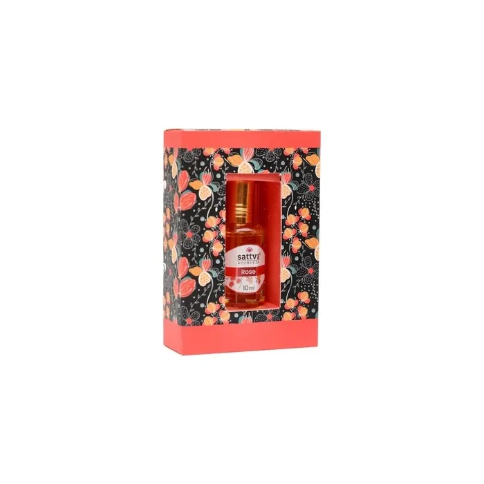 Sattva Indian Perfume Oil Rose 10ml - A Fragrant Oil For Personal Care