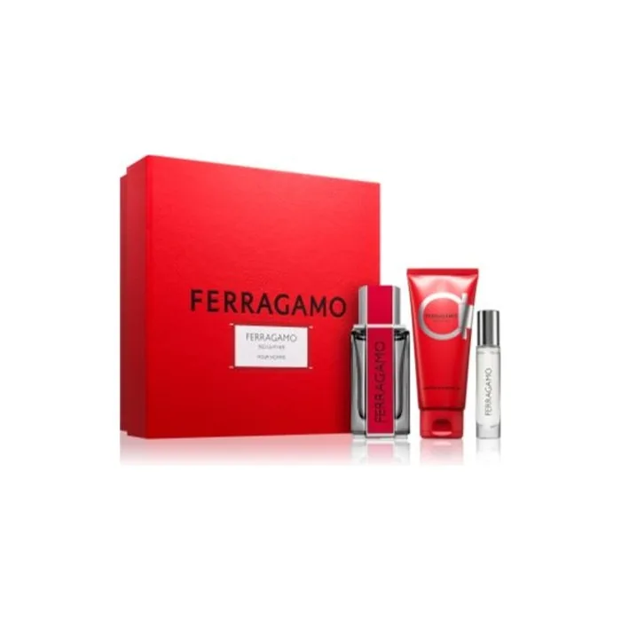 Salvatore Ferragamo Red Leather Men's Fragrance